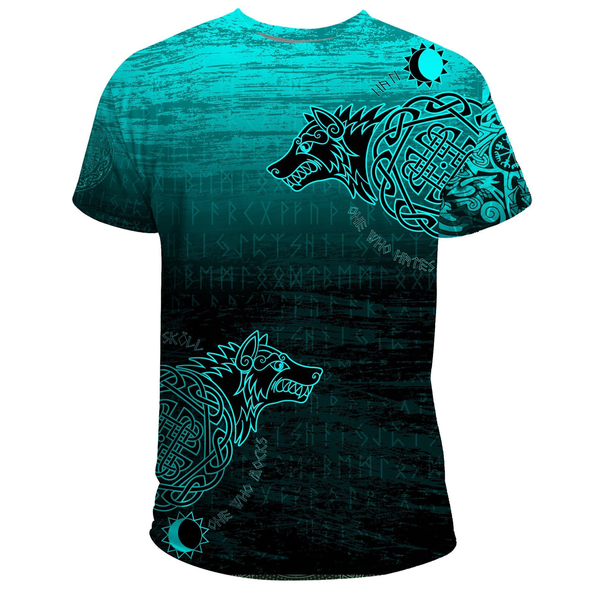 Viking T Shirt, Skoll and Hati RLT12 - Wonder Print Shop