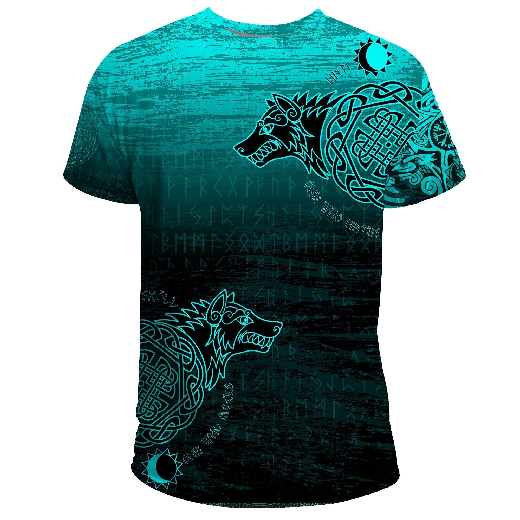 Viking T Shirt, Skoll and Hati RLT12 - Wonder Print Shop