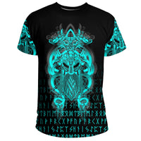 (Custom ) Viking Tyr Tattoo Cyan T Shirt RLT12 - Wonder Print Shop
