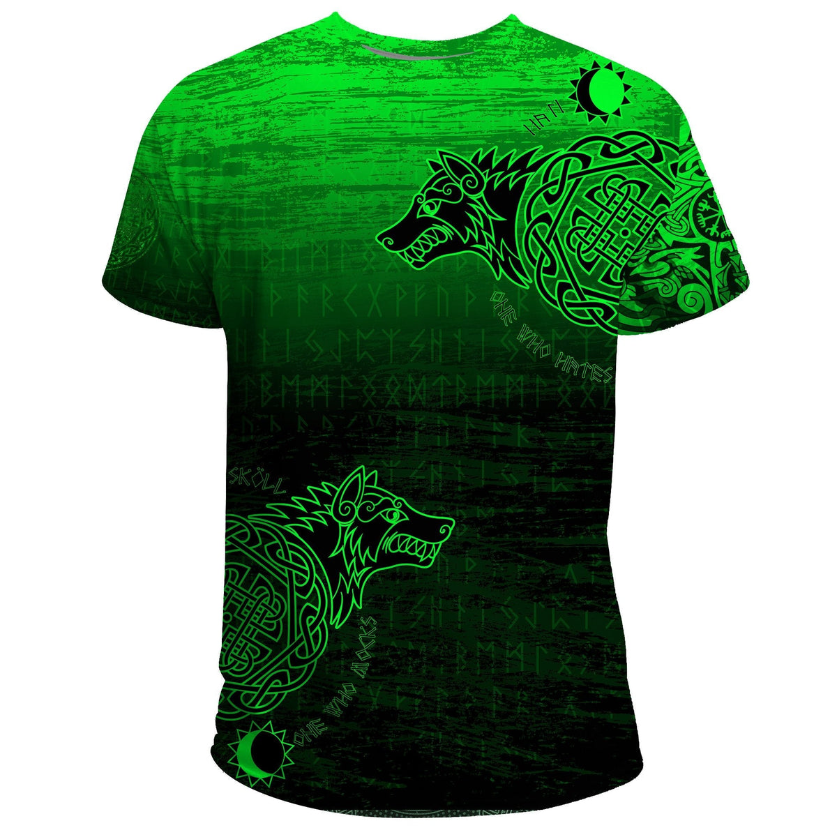 Viking T Shirt, Skoll and Hati RLT12 - Wonder Print Shop