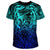 Viking T Shirt Valknut and Dragon Tattoo Special Blue RLT12 - Wonder Print Shop