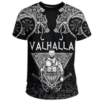 Viking T Shirt Warrior Valhalla and Double Dragon RLT12 - Wonder Print Shop