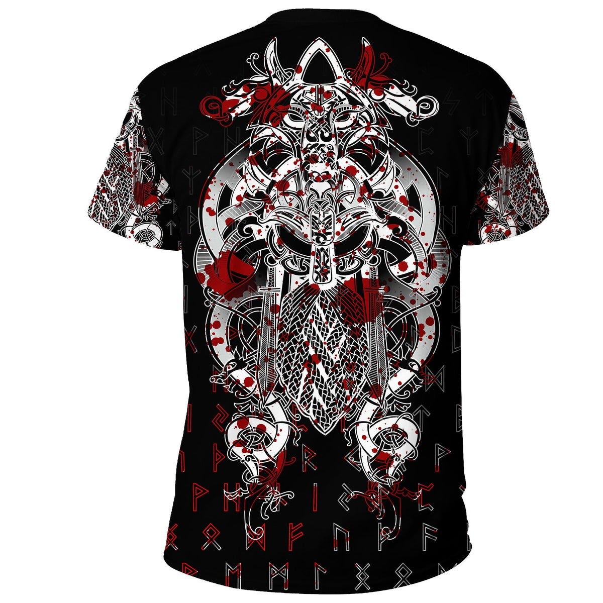 Viking Tyr Tattoo Blood T Shirt RLT12 - Wonder Print Shop