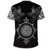 Viking T Shirt Odin Huginn and Muninn Rune RLT12 - Wonder Print Shop