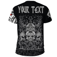Custom Viking Skull Honor T Shirt RLT12 - Wonder Print Shop