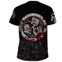 Viking T Shirt Fierce Blood Wolf Symbol Of A Viking Nordic RLT12 - Wonder Print Shop