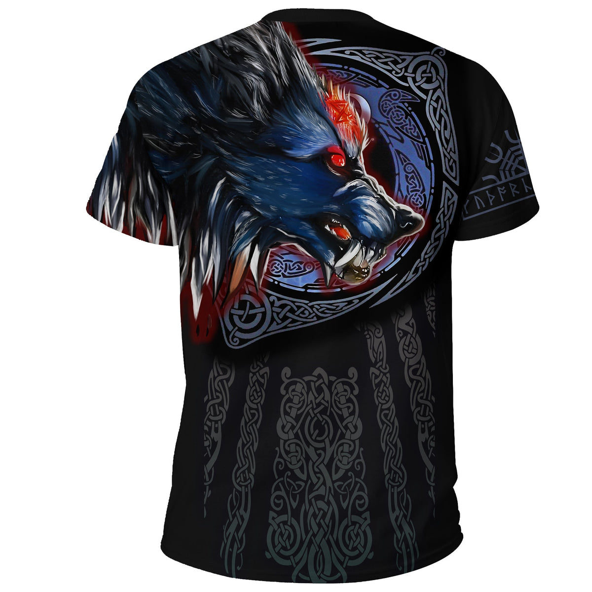 Viking T Shirt Viking Fenrir Wolf 3D RLT12 - Wonder Print Shop