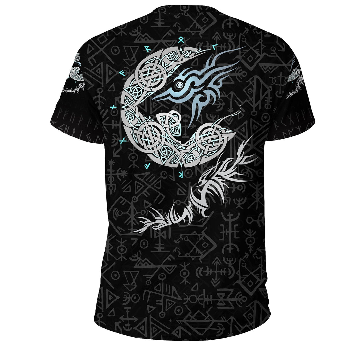 Viking Fenrir Wolf T Shirt RLT12 - Wonder Print Shop