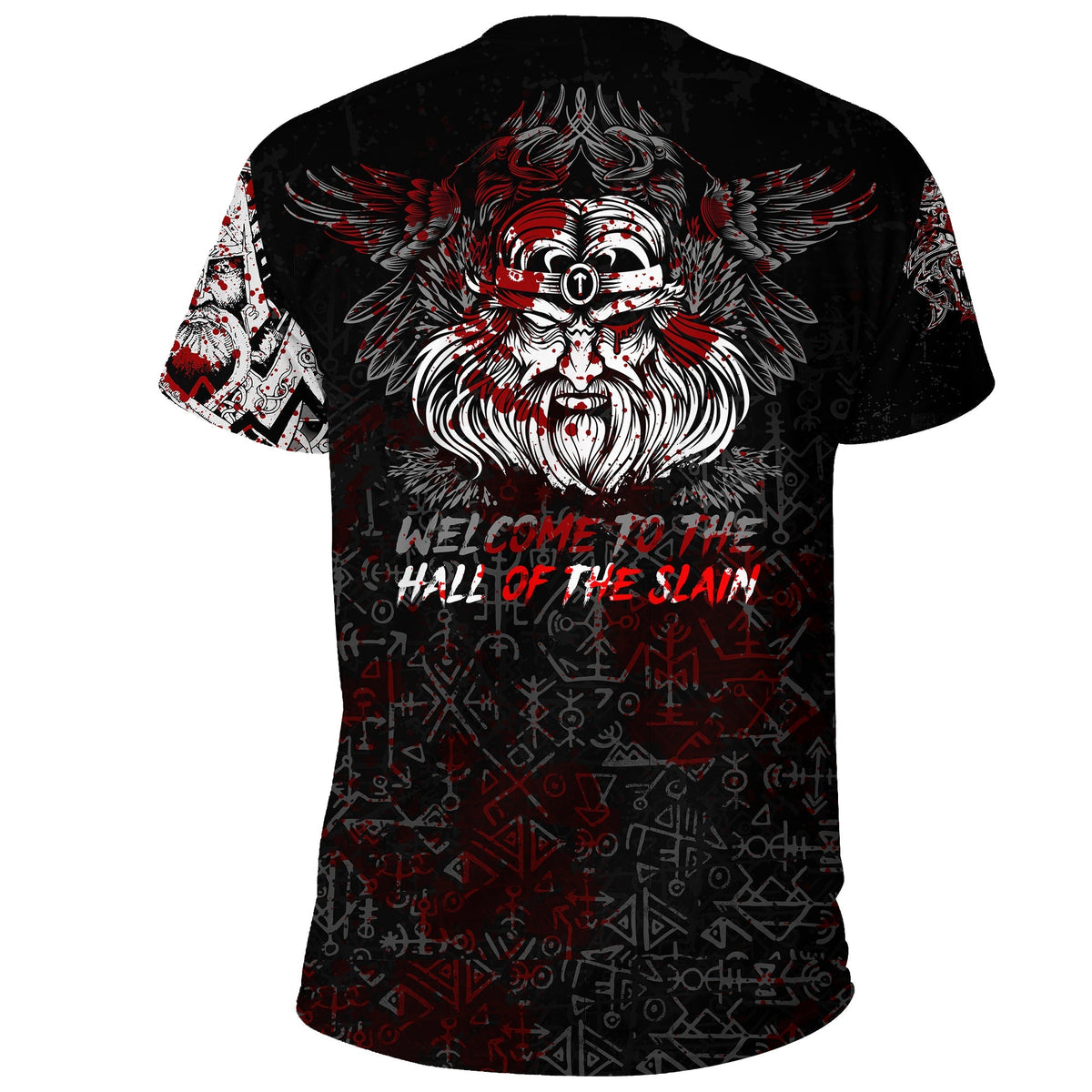 Custom Viking Odin Viking T Shirt Blood RLT12 - Wonder Print Shop