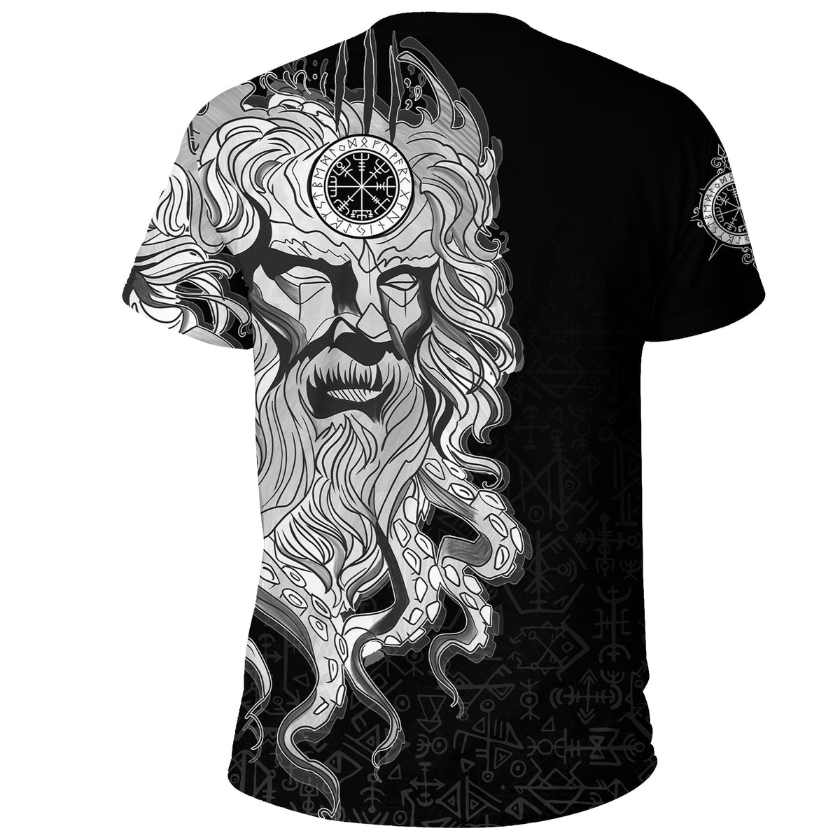 Custom) Viking T Shirt Njord Vegvisir RLT12 - Wonder Print Shop