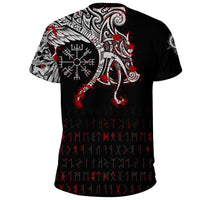 Viking T Shirt, Dragon and Vegvisir Blood Tattoo RLT12 - Wonder Print Shop