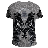 Viking T Shirt Raven Valknut RLT12 - Wonder Print Shop