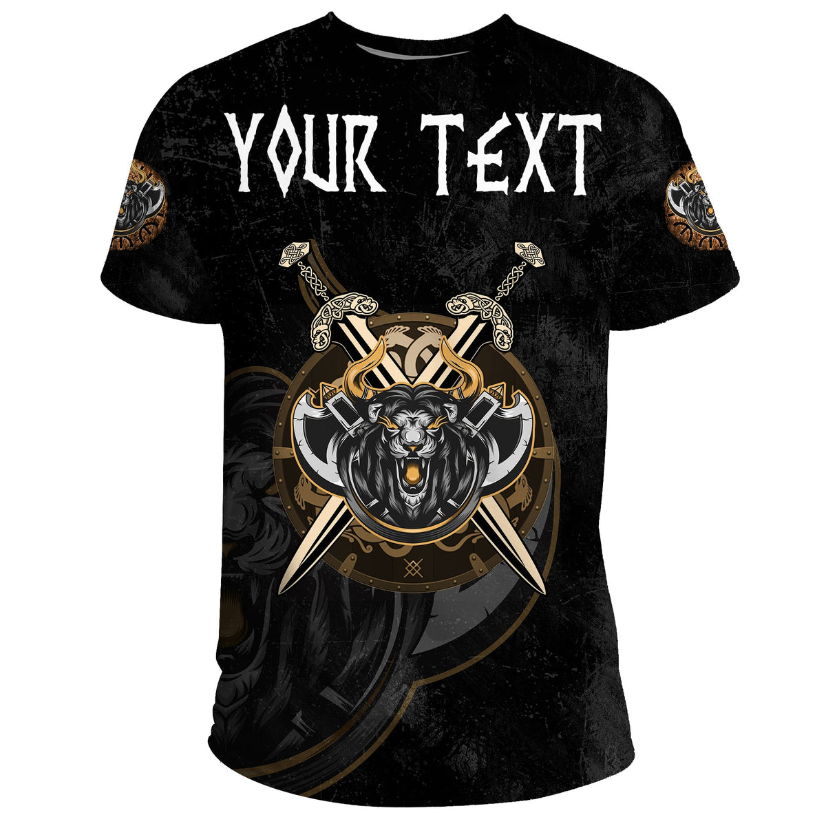 Custom Viking T Shirt Viking Lion A27 RLT12 - Wonder Print Shop