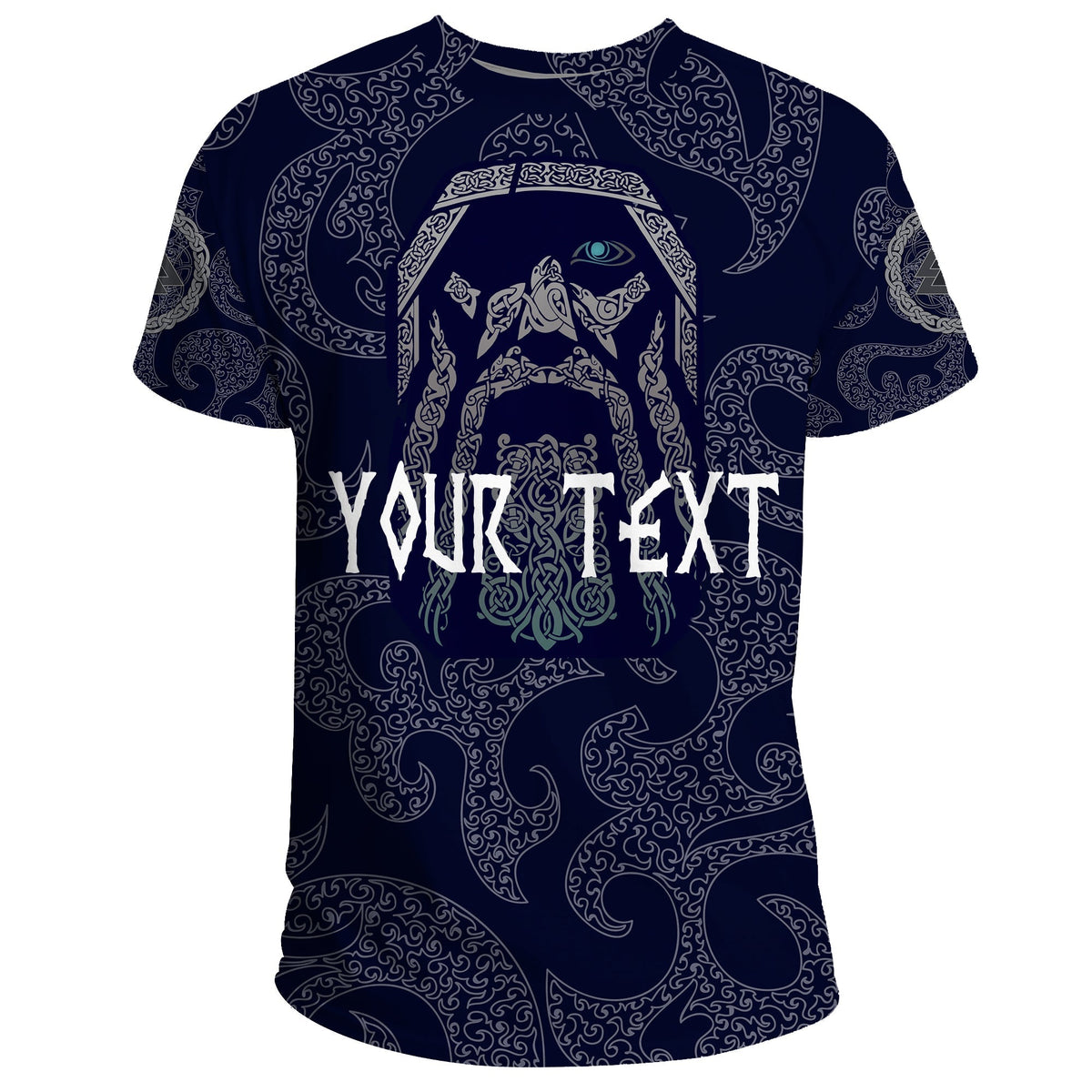 Custom Viking T Shirt Odin God Tattoo RLT12 - Wonder Print Shop