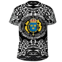 Viking T Shirt Sweden Viking Pattern RLT12 - Wonder Print Shop