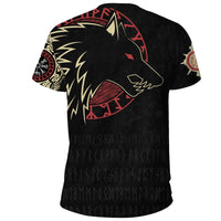 Viking T Shirt Norse Wolf RLT12 - Wonder Print Shop