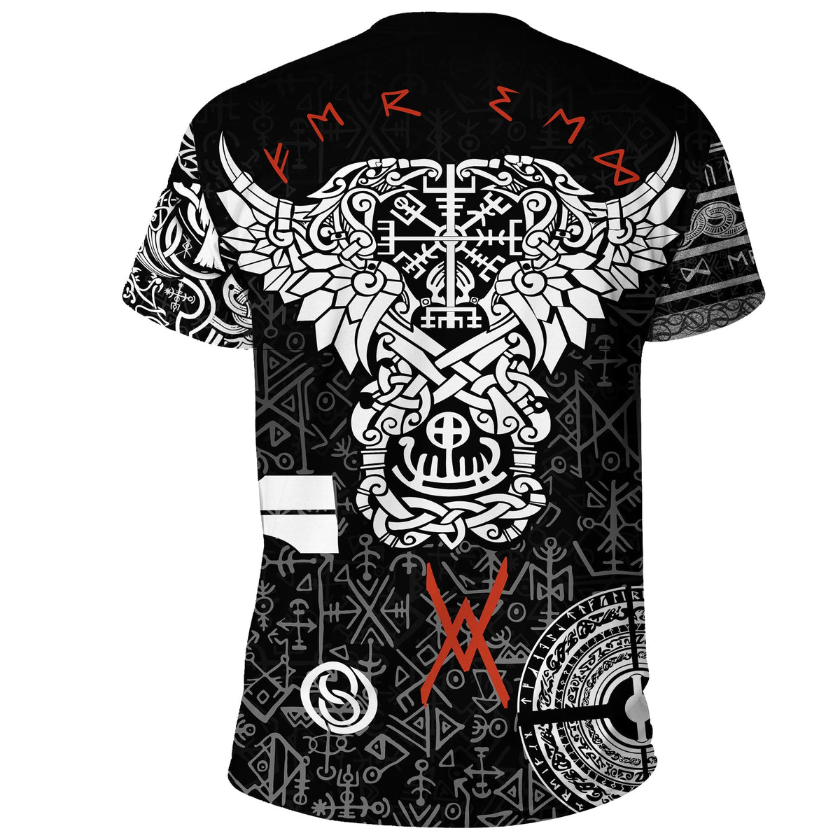 Viking T Shirt Odin and Raven Tattoo RLT12 - Wonder Print Shop