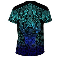 Viking T Shirt Hati and Skoll Tattoo Cyan RLT12 - Wonder Print Shop