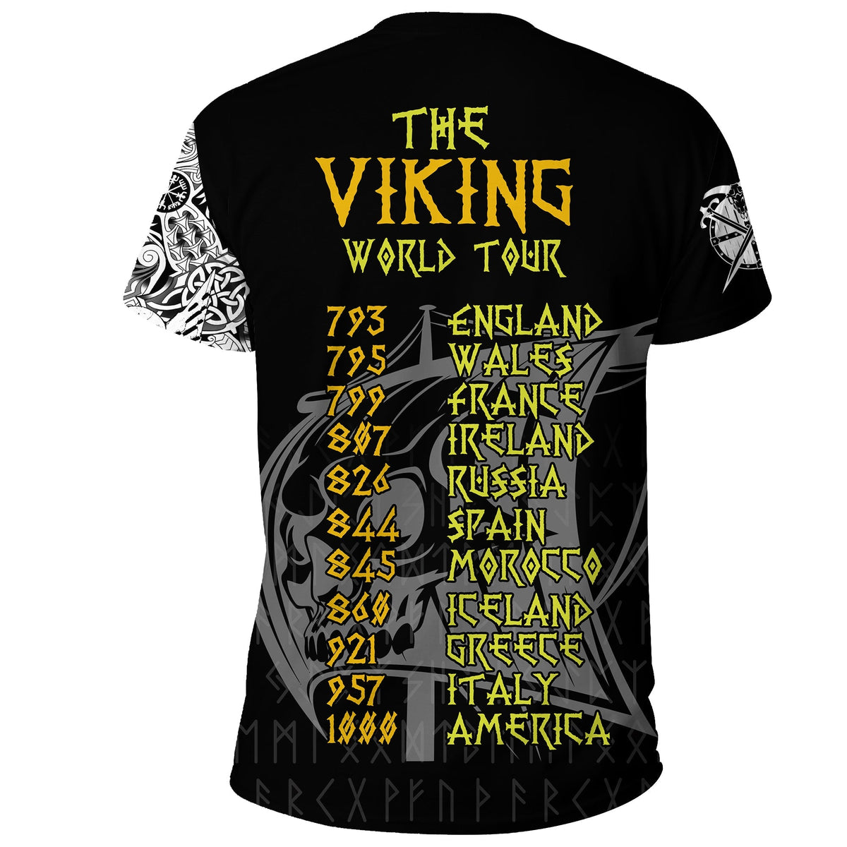 Viking T Shirt The Viking World Tour RLT12 - Wonder Print Shop