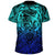 Viking T Shirt Valknut and Dragon Tattoo Special Blue RLT12 - Wonder Print Shop