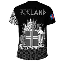 Viking T Shirt Iceland Coat Of Arms RLT12 - Wonder Print Shop