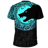 Viking T Shirt Fenrir Norse Wolf RLT12 - Wonder Print Shop