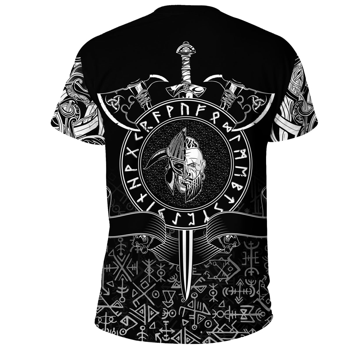 Viking T Shirt Valhalla and Warrior RLT12 - Wonder Print Shop