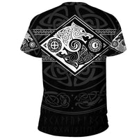 Vikings T Shirt The Wolves, Skoll and Hati RLT12 - Wonder Print Shop