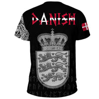 Viking T Shirt Danish and Raven Of Odin RLT12 - Wonder Print Shop