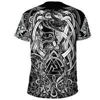 Viking T Shirt Valknut and Dragon Tattoo RLT12 - Wonder Print Shop