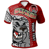 Hawaii Waialua High and Intermediate School Custom Polo Shirt Waialua High School Polynesian Pattern LT10 - Wonder Print Shop