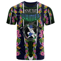 Hawaii Waimea High School Custom T Shirt Waimea High School Polynesian With Floral Pattern LT10 - Wonder Print Shop