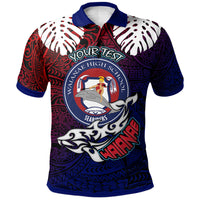 Hawaii Waianae High School Custom Polo Shirt Waianae High School Polynesian Pattern LT10 - Wonder Print Shop