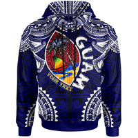 Guam Hoodie Custom Guam independence Day Wish You A Very Happy independence Day With Polynesian Patterns LT10 - Wonder Print Shop