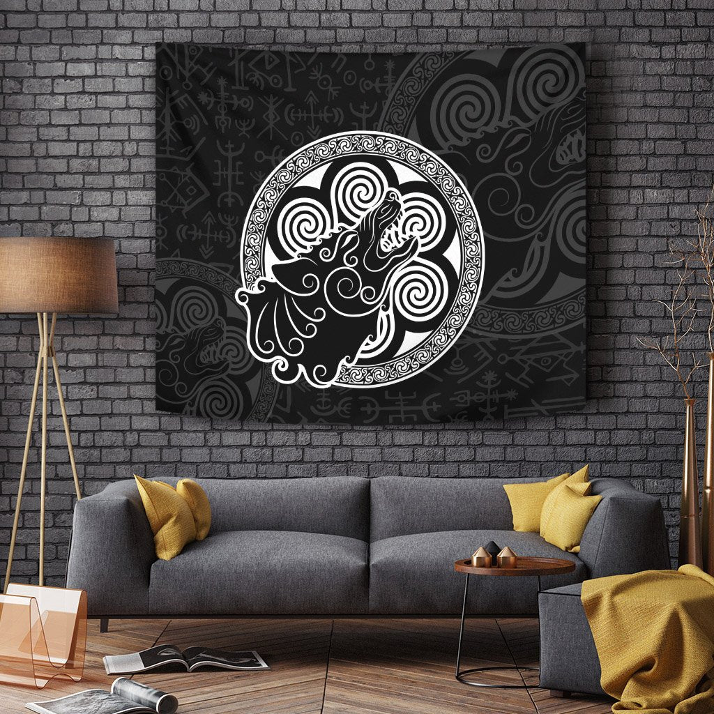Viking Tapestry - Wolf Of Viking RLT12 - Wonder Print Shop