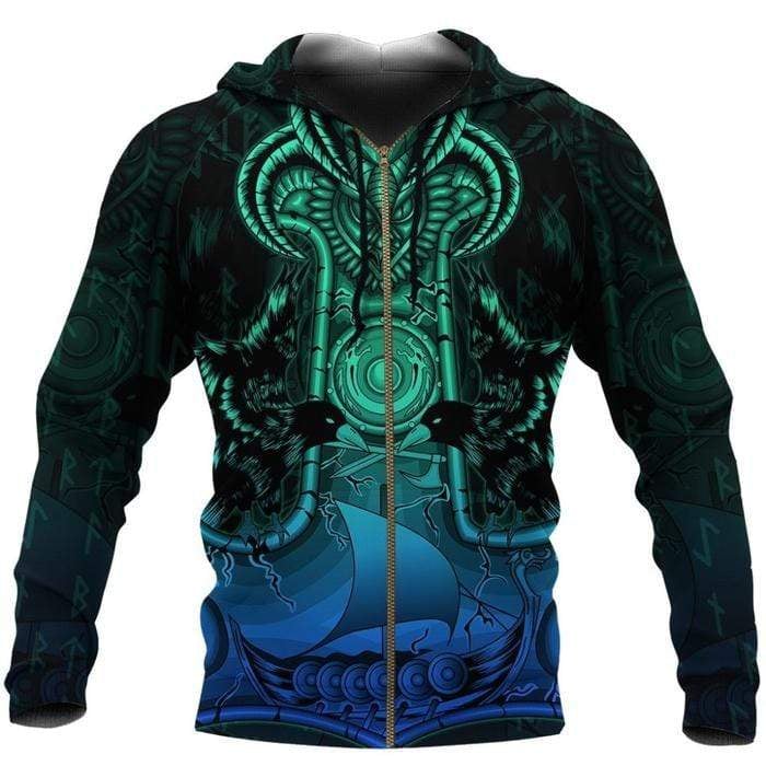Viking Clothing The Viking Ship Hoodie RLT12 - Wonder Print Shop