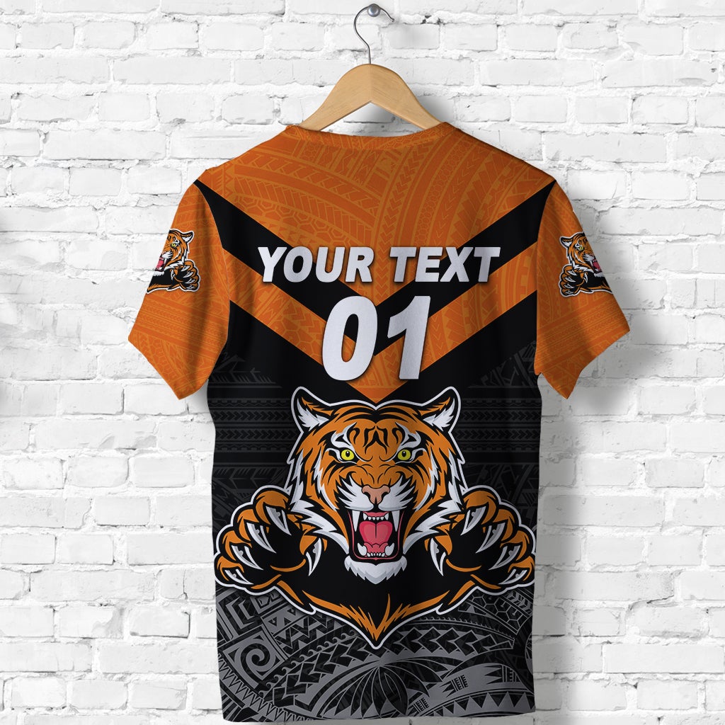 Custom Papua New Guinea Lae Snax Tigers T Shirt Rugby Original Style Black, Custom Text And Number LT8 - Wonder Print Shop