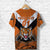 Custom Papua New Guinea Lae Snax Tigers T Shirt Rugby Simple Style Orange, Custom Text And Number LT8 - Wonder Print Shop
