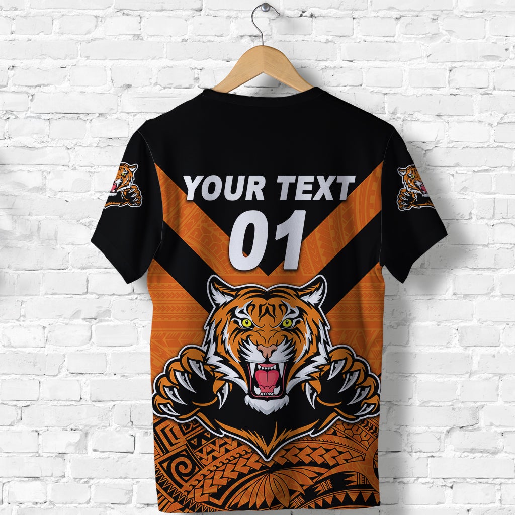 Custom Papua New Guinea Lae Snax Tigers T Shirt Rugby Original Style Orange, Custom Text And Number LT8 - Wonder Print Shop