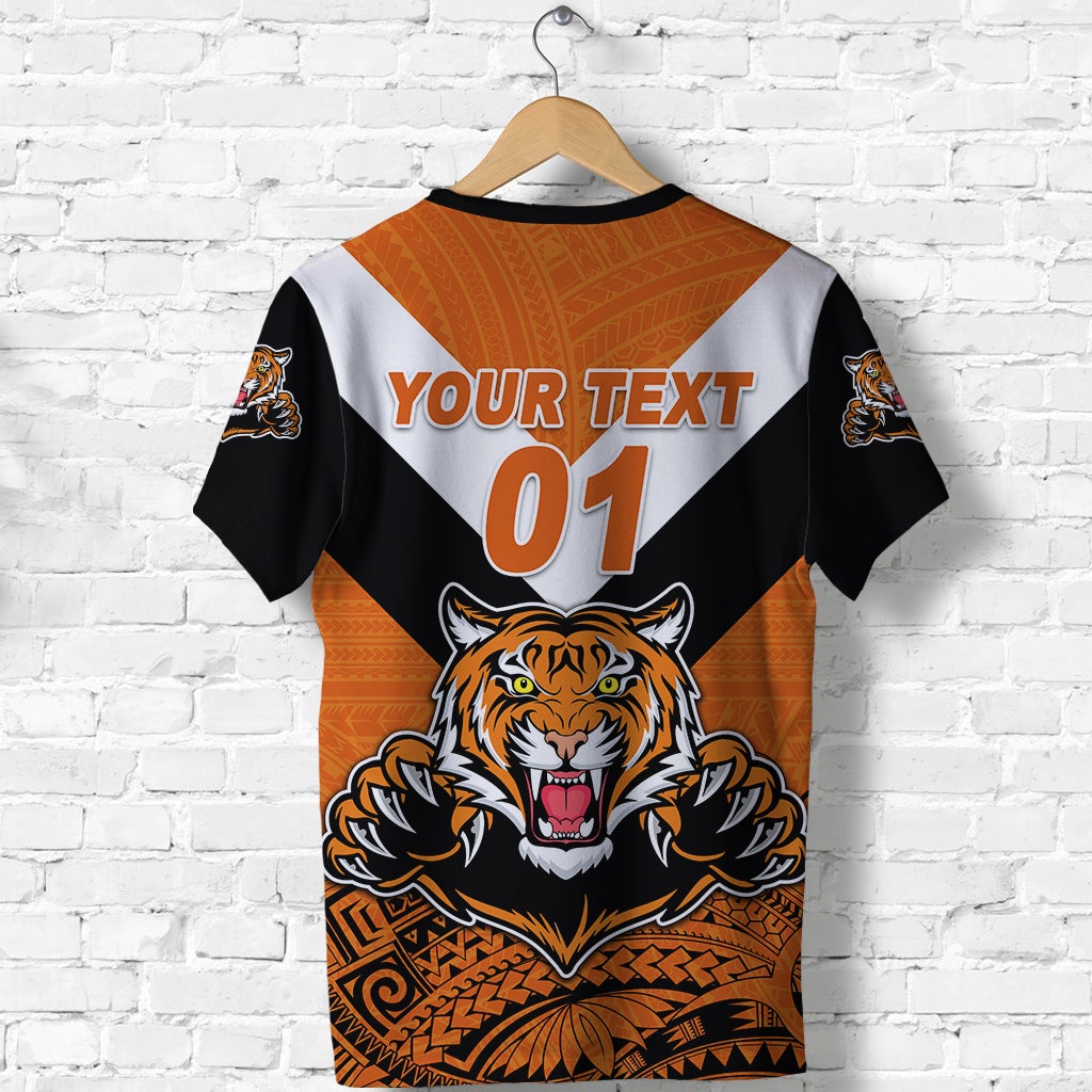 Custom Papua New Guinea Lae Snax Tigers T Shirt Rugby Simple Style Black, Custom Text And Number LT8 - Wonder Print Shop