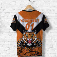Custom Papua New Guinea Lae Snax Tigers T Shirt Rugby Simple Style Black, Custom Text And Number LT8 - Wonder Print Shop