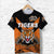 Custom Papua New Guinea Lae Snax Tigers T Shirt Rugby Original Style Orange, Custom Text And Number LT8 - Wonder Print Shop