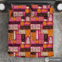 Hawaii Tiki Pattern 03 Bedding Set - Wonder Print Shop