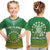 Custom Cook Islands T Shirt Circle Pattern Mix Sea Turtle Green Version - Wonder Print Shop