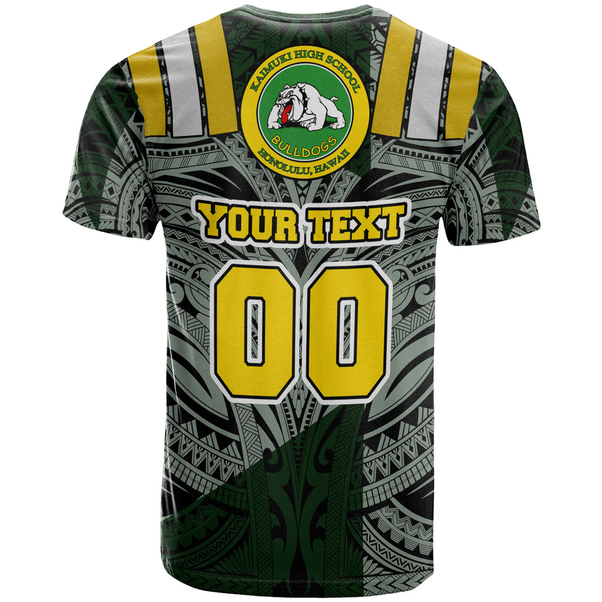Hawaii Kaimuki High School T Shirt Custom Kaimuki High School Polynesian Pattern LT10 - Wonder Print Shop
