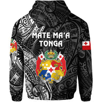Tonga Hoodie Coat Of Arms Simple Vibes Black LT8 - Wonder Print Shop