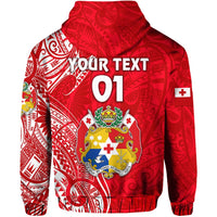 (VAVAU LAHI) Tonga Hoodie Coat Of Arms Simple Vibes Bright Red LT8 - Wonder Print Shop