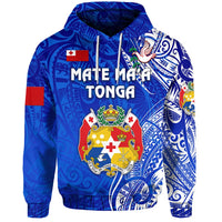Tonga Hoodie Coat Of Arms Simple Vibes Blue LT8 - Wonder Print Shop
