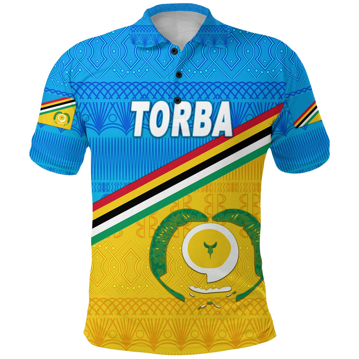 Torba Province Polo Shirt Vanuatu Pattern Traditional Style LT8 - Wonder Print Shop