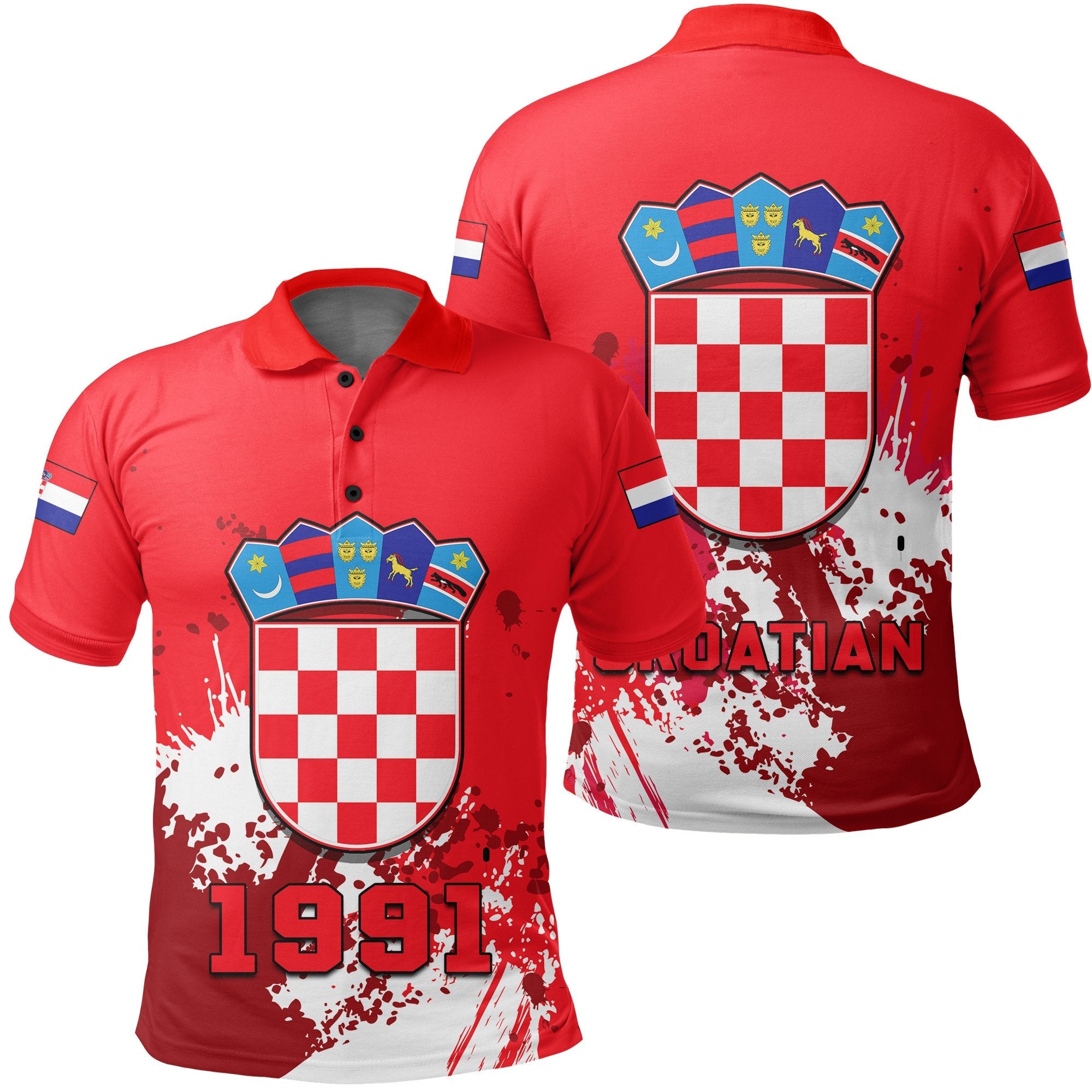 croatia-coat-of-arms-polo-shirt-spaint-style